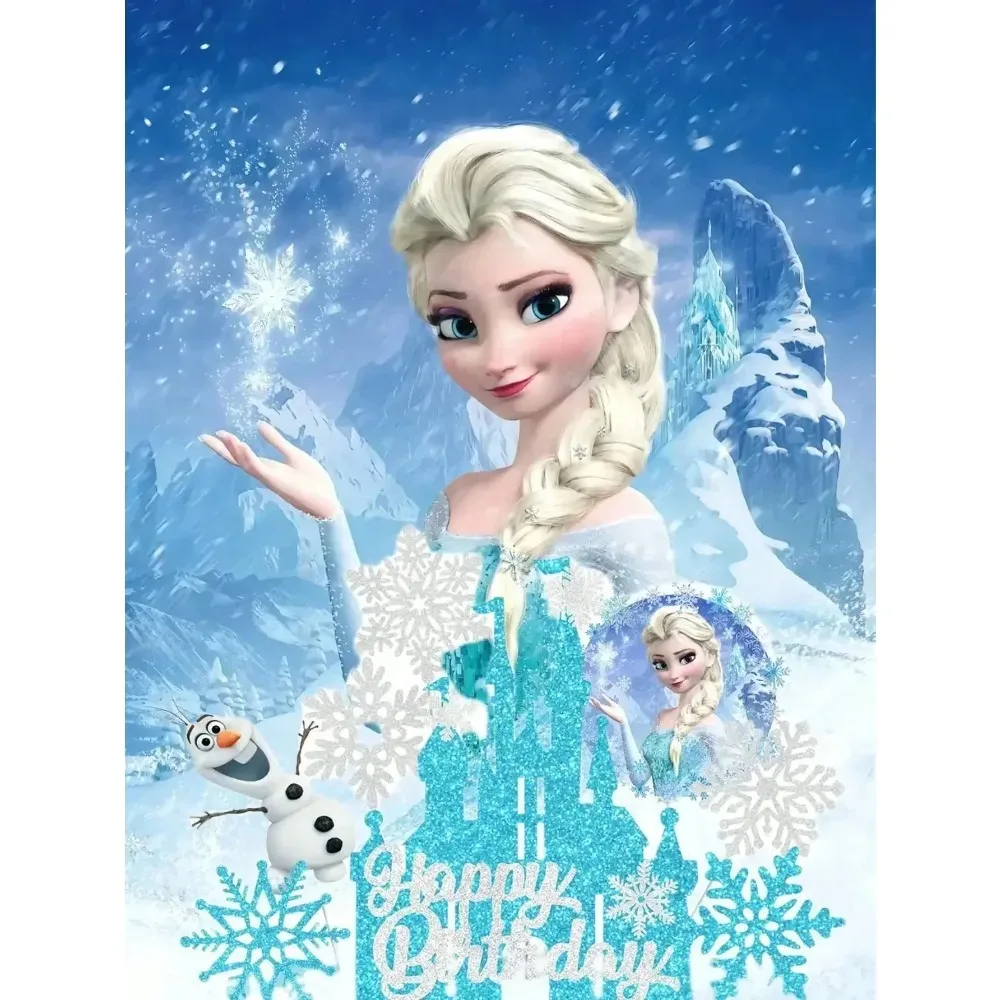 2026 8PCS F-r-o-z-e-n Cake Toppers Set Themed, Ideal for Kids' Birthday Parties,  Must - Have Frozen Party Supplies view 3