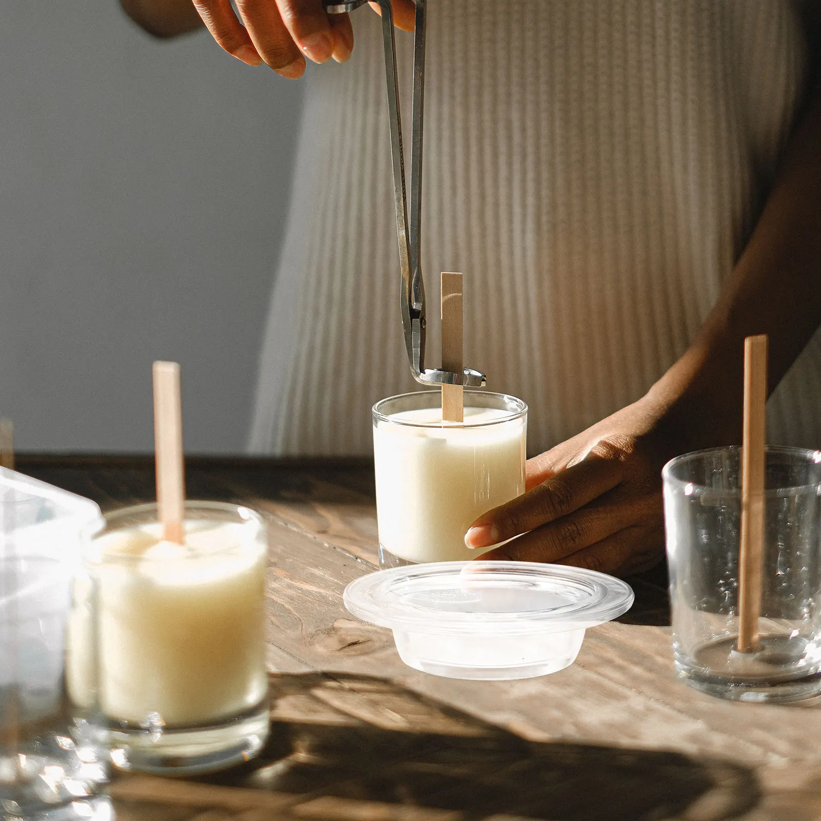 

3Pcs Wax Melt Warmer Replacement Dish Deep Hat Shape Fits Most Glass Aroma Tray for Scented Wax Melts Fragrance Burner