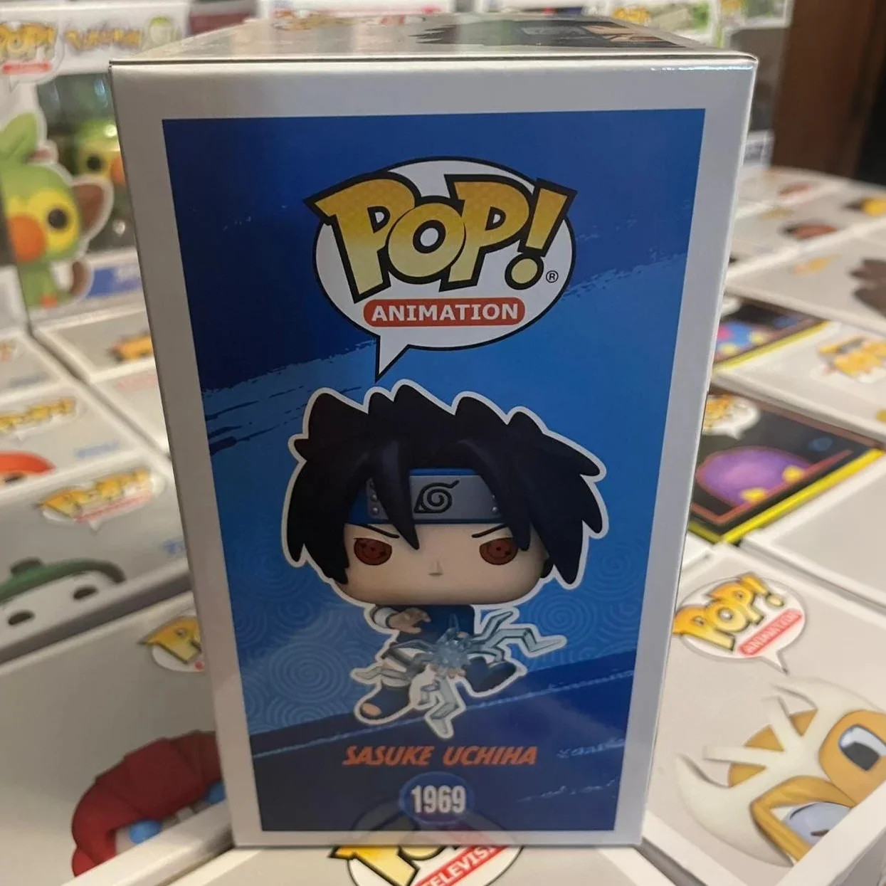 나루토 애니메이션 피규어 사스케 우치하(글로우) # 1969 FUNKO POP 4.5인치 비닐 피규어 소장용 한정판 모델 장난감 선물 ﻿