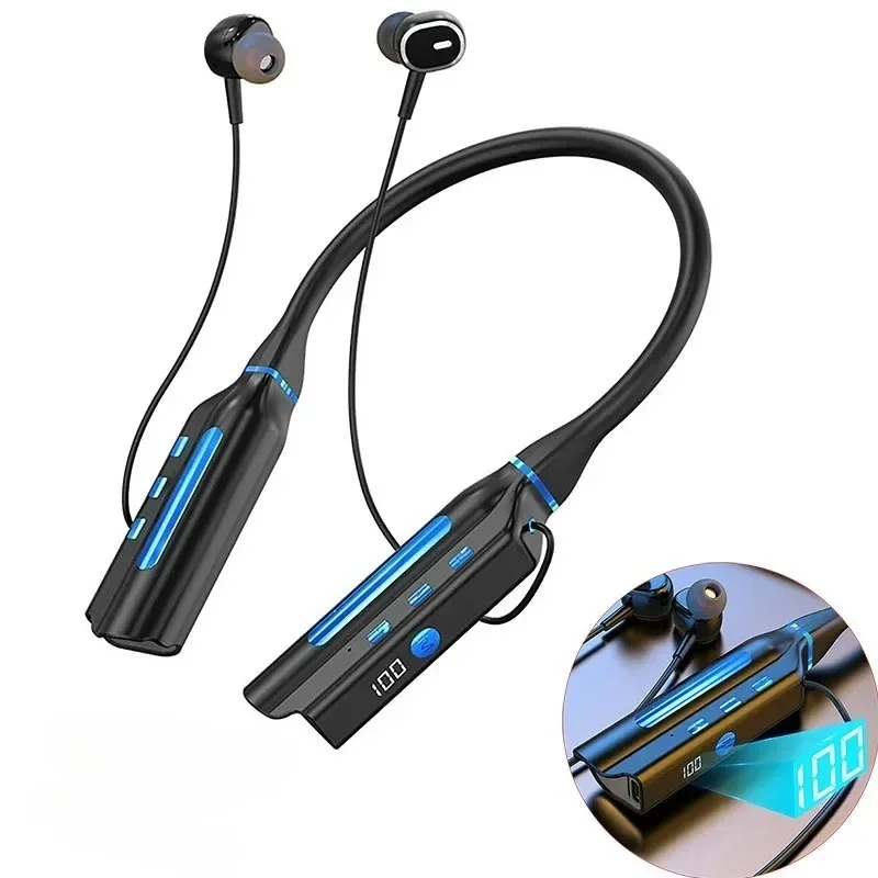 Wireless Neckband Bluetooth Earphones with Large Battery Capacity, Long Standby Time, High Battery Life, Neckband Style