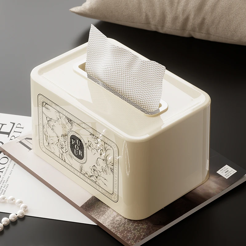 Tissue box living room light luxury home dining table creative cute art advanced sense tea table decoration paper box