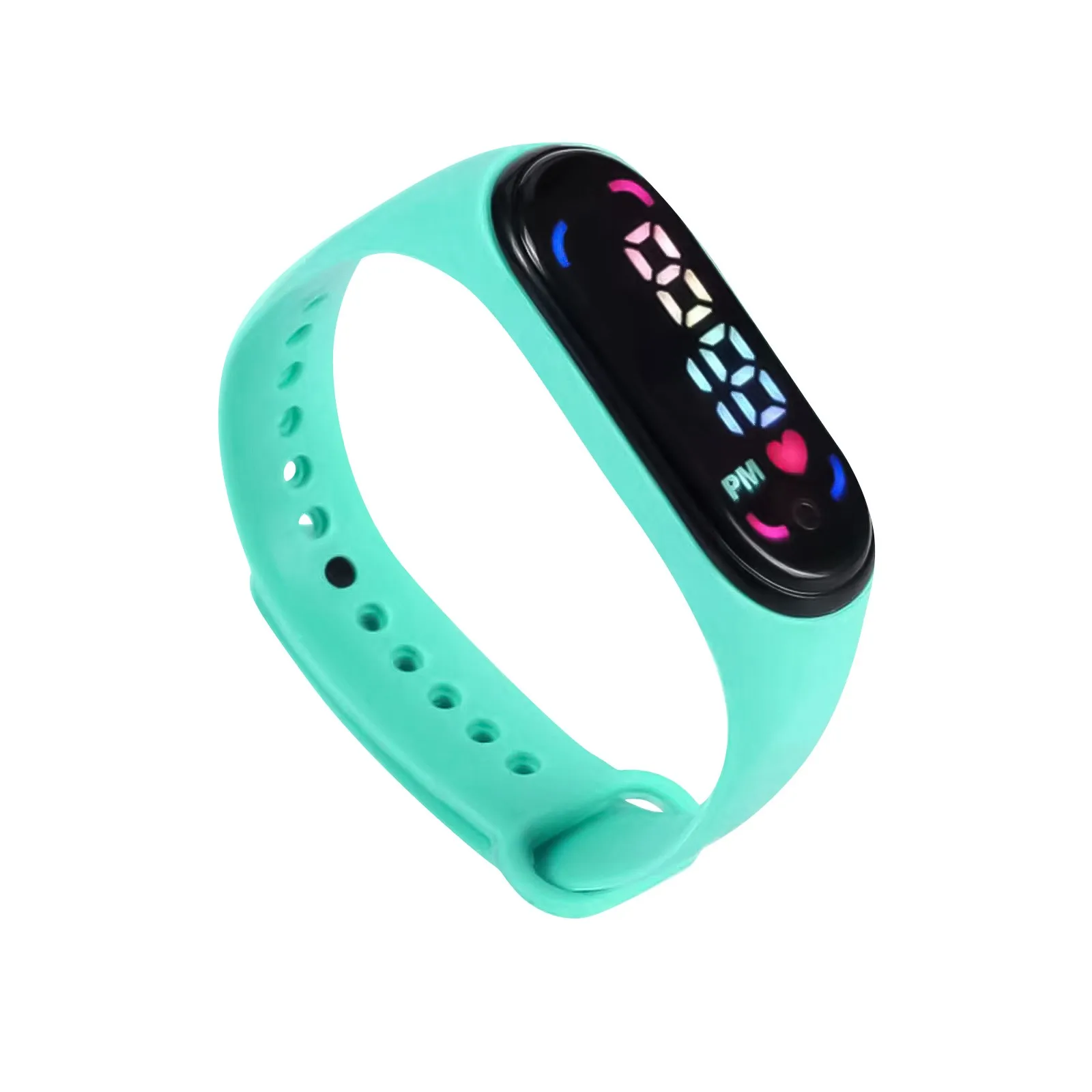 Relógio de pulso eletrônico impermeável infantil, Relógio esportivo, Desenhos animados, Ao ar livre, Casual, Pulseira simples, Vida, Silicone Strap