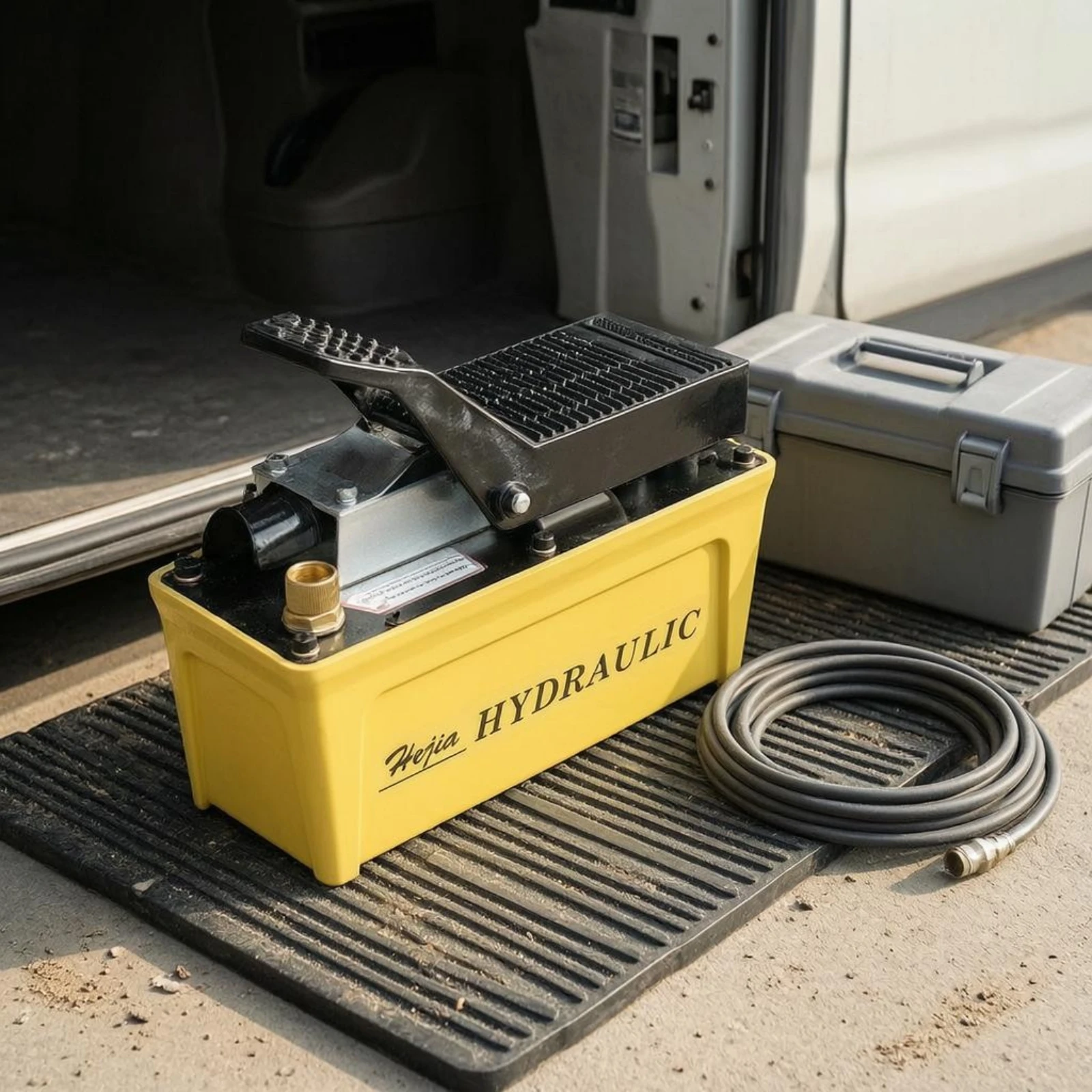 

Body Frame Correction Pump Compact Hydraulic Foot Operated Actuator for Organized Auto Body Repair Bays