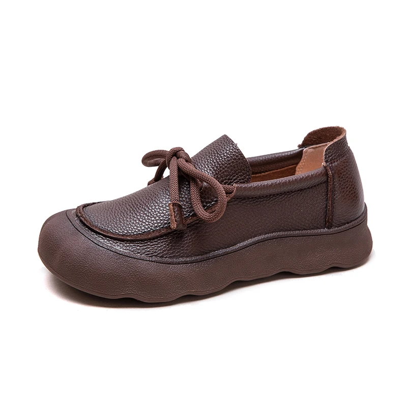 AIYUQI 2025 Nieuwe vrouwen Loafers antislip slip-on casual schoenen Vrouwen schoenen Grote maat platte Lederen vrouwelijke sneakers