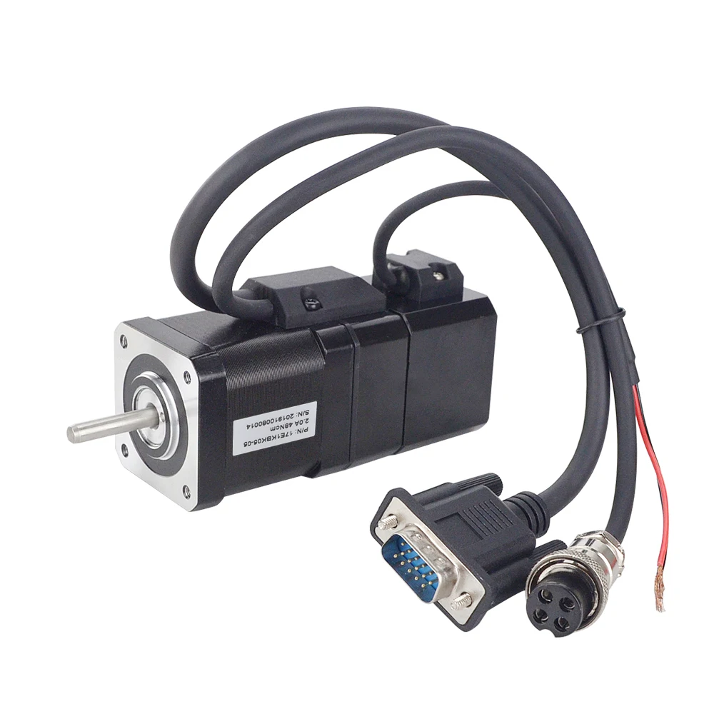 STEPPERONLINE Nema 17 Closed Loop Stepper Motor 48Ncm 2A with Electromagnetic Brake with Encoder CNC