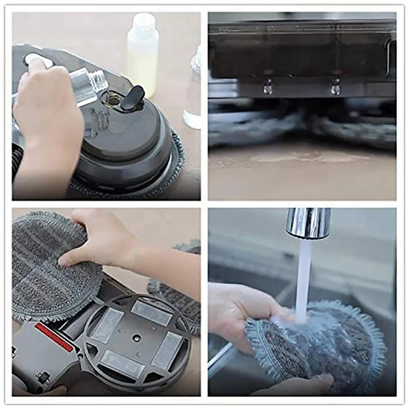 

UNCL 2X Electric Cleaning Mop Head For Dyson V8 V10 V11 Cordless Vacuum Cleaner Wet & Dry Mop Cleaning Head With Water Tank