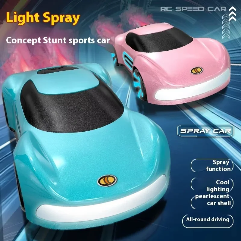 Remote Control Car Delin Light Spray Drift Stunt  All-Round Electric Concept Car Stunt Float Car Boy Outdoor Toy Christmas Gift