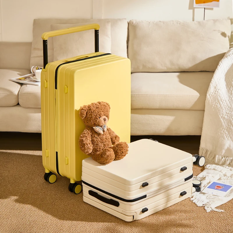 360 Spinner Wheels Durable Pc Kid Travel Bag Unisex Children Suitcase 20 24 26 Inch Macaron Color Fashion Luggage Suitcase