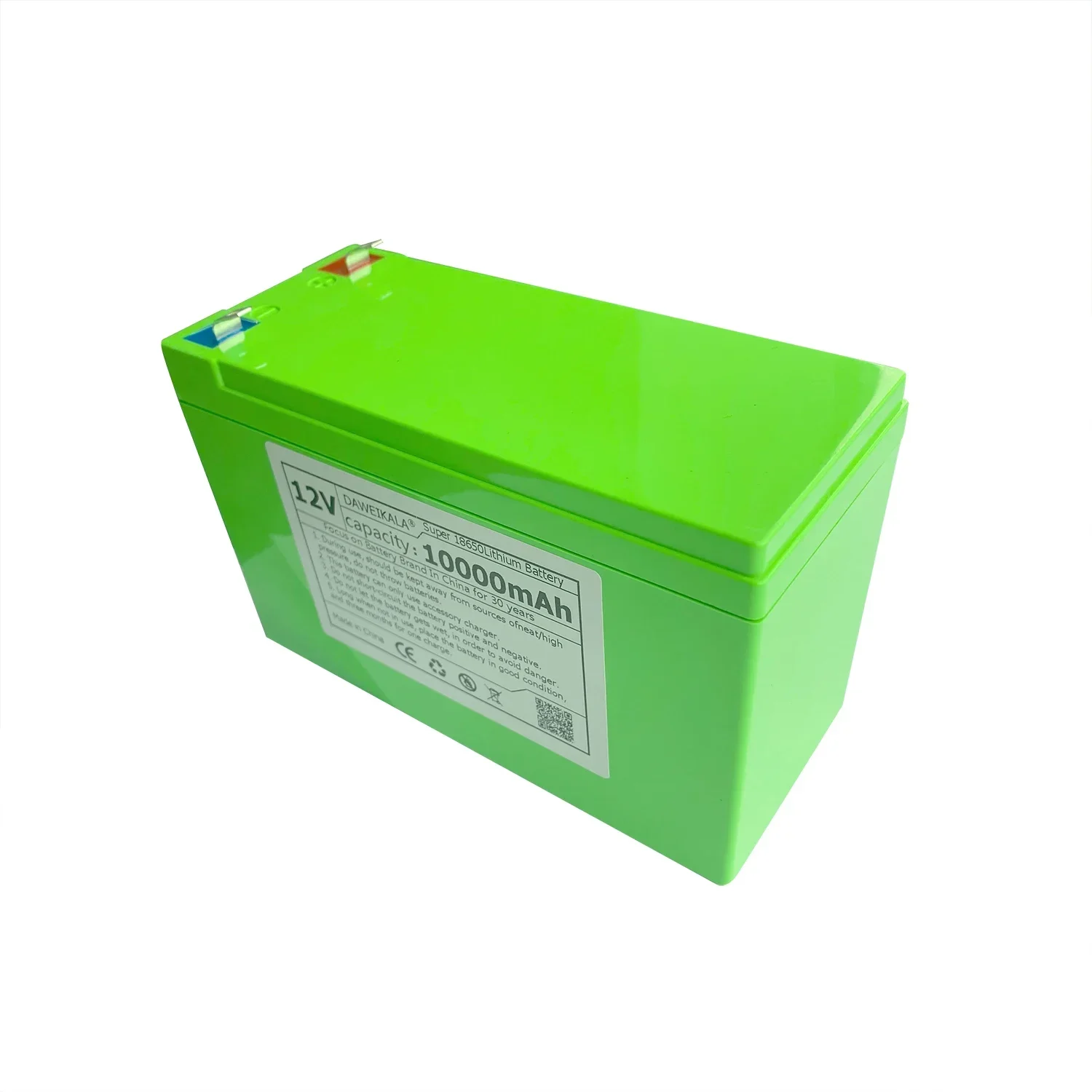 12v Battery 10000mAh lithium battery pack built-in 20A BMS electric kid's car sprayer battery Electric LED lighting