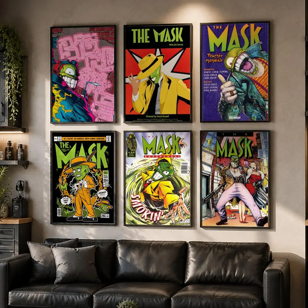 Classic Hero Comic The M-Mask Poster HD Home Wall Stickers House Hallway Living Room Bedroom Bar Office Decor Art Prints