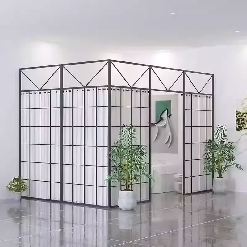 Professional Customization Iron Foldable Soundproof Screen Partition Wall for Living Room Bedroom Shop Wedding