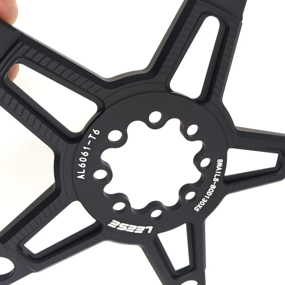 AEROWERK Leese Road Faltfahrrad-Kettenblattadapter BCD110 / BCD130 5 Schrauben 8 Löcher Spider für 8 Schrauben / 8 Nägel Kurbel Rot – Detail 3