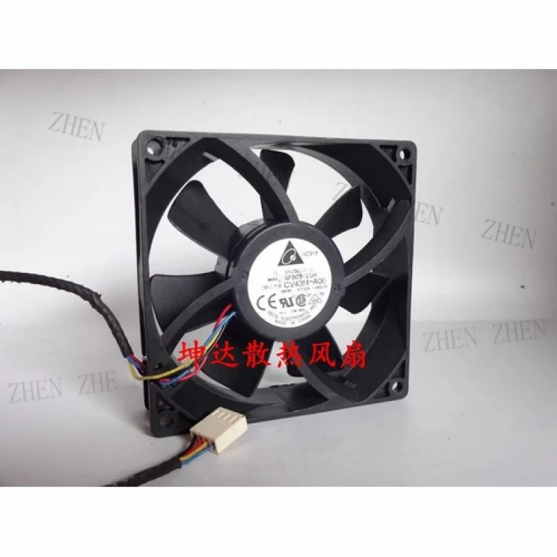

Y FOR AFB0912SH 9025 DC12V 1.00A 9CM 4-Pin PWM Server Cooling Fan