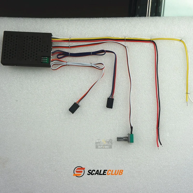 Scaleclub Model 1/14 Drag Head Sound Group Mud Module  For Tamiya Scania Man Volvo Car Parts