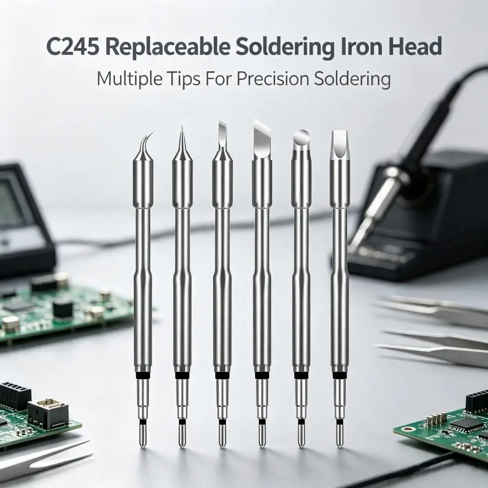 C245 Series Integrated Soldering Iron Tip,Replaceable Solder Tip CompatibleT245 Handle Soldering Station I IS K 2.4D 032 929 935