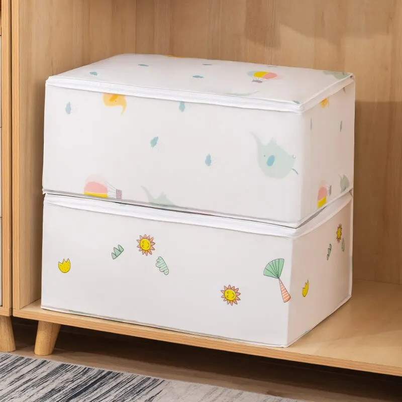 

Square Clothing Storage Bag Moisture Proof With A Large Capacity For Storing Clothes Cotton Moving Special Sorting Bag