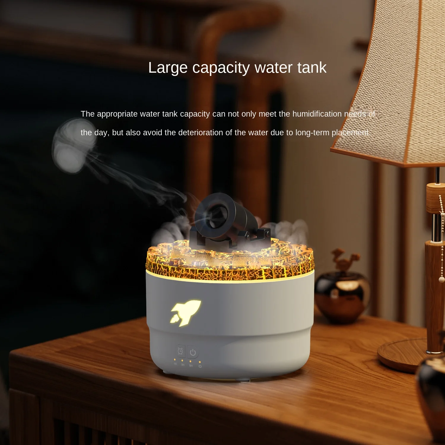 Cannon Essential Oil Diffuser Humidifier 3 Gear Timer Compact Aroma Diffuser Mini Humidifier for Yoga Bedroom Birthday Gift