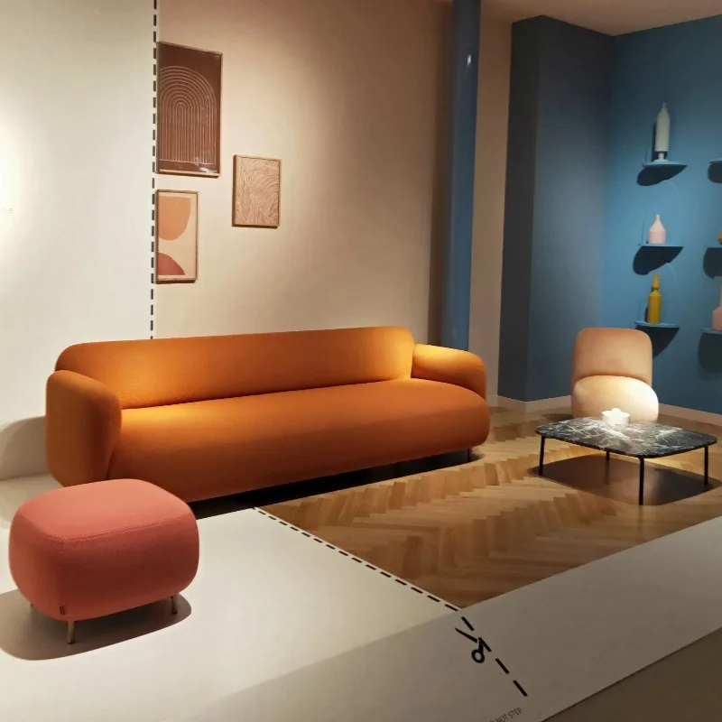 Free Combination Modern Design Loose Furniture Office Building Public Area Lobby Fabric Sectional Waiting Sofa