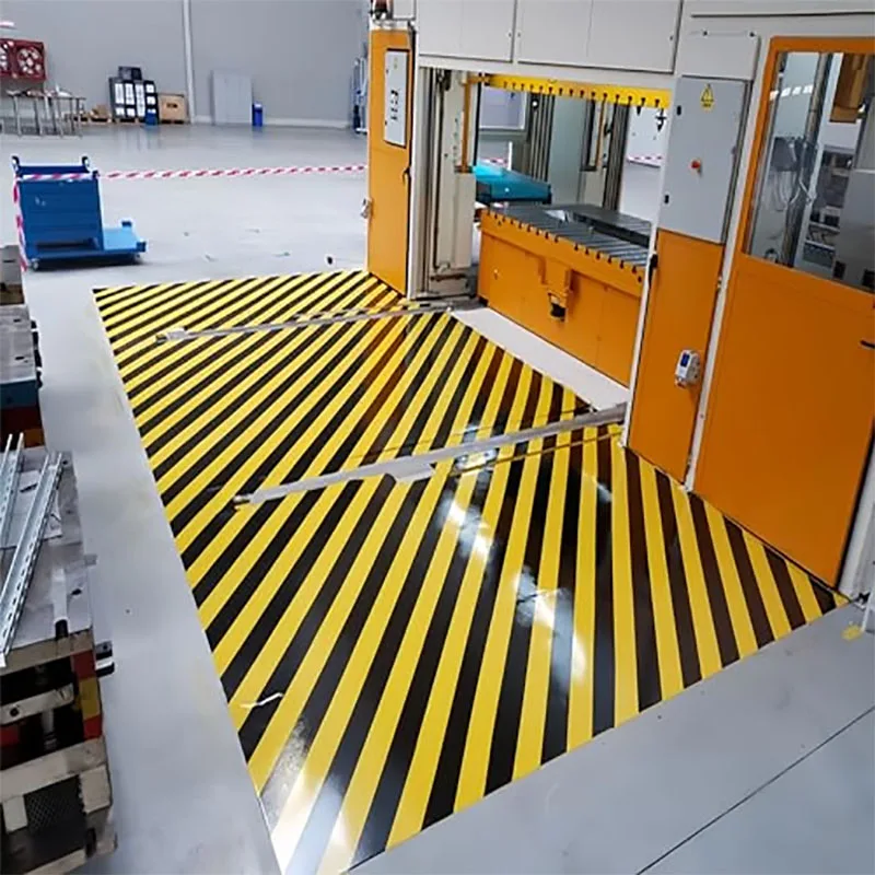 Cinta de precaución, cinta de advertencia amarilla y negra, cinta de seguridad para marcar el suelo para fábrica, almacén, escaleras, tuberías, equipo, pegatinas de advertencia