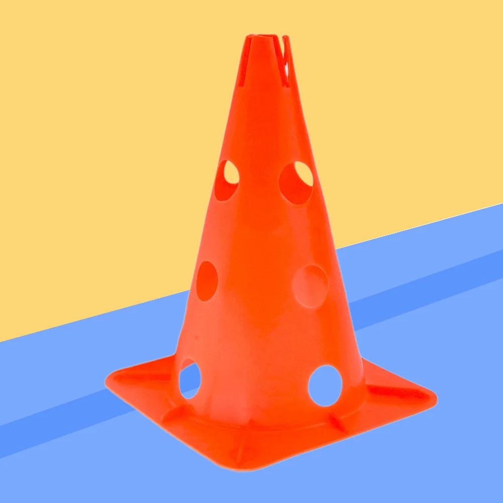 

5pcs 30CM Marker Cones Collapsible Slotted Cones Hollow Out Sign Barrel Skating Flat Flower Post Logo Cone Windproof Football Ob