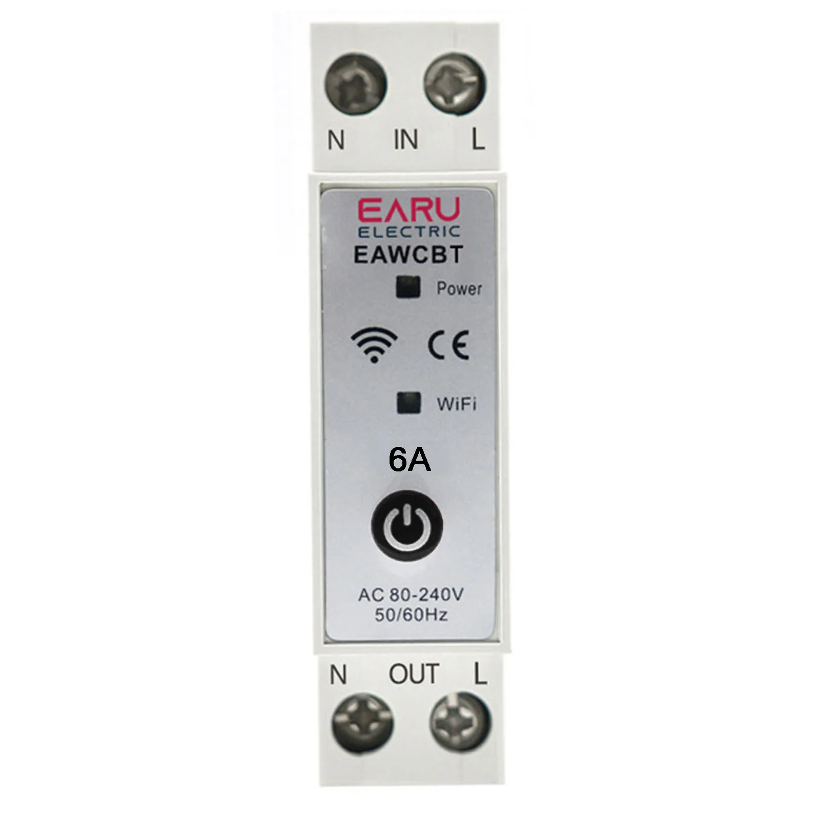 

Relay Switch Circuit Breaker Connection 2.4G WIFI Home Sharing Devices Smart Smart App 35mm Din Rail Install 63A