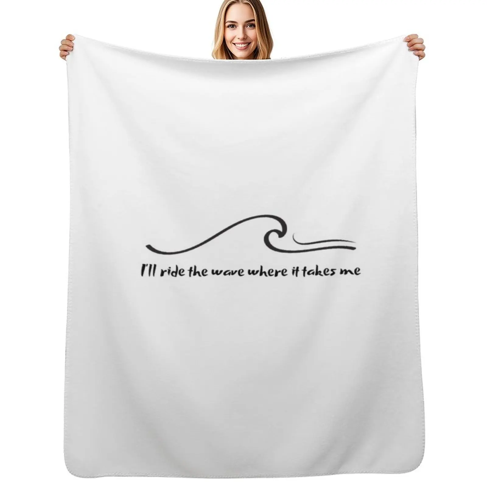 

Ride the Wave Classic Throw Blanket Shaggy Thermal Cute Plaid bed plaid Blanket