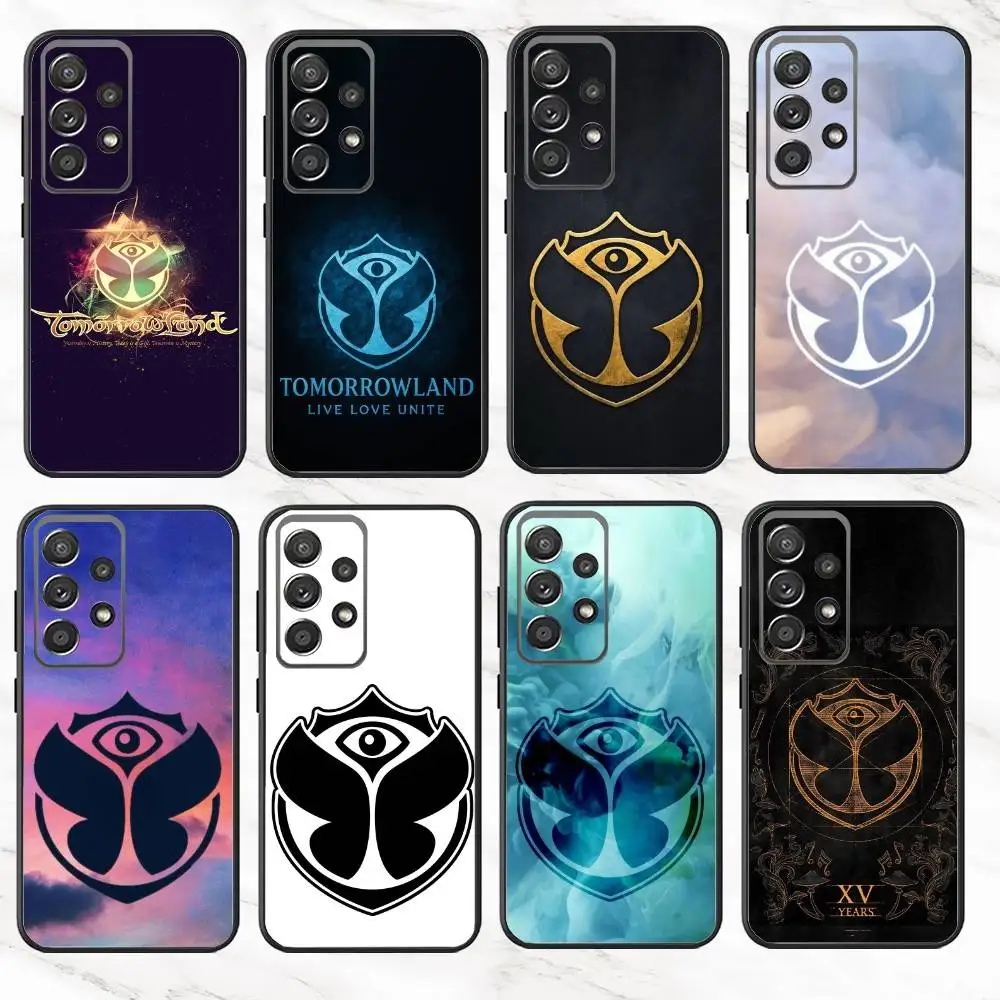 เคสโทรศัพท์ T-Tomorrowland สำหรับ Samsung S25,S24,S21,S22,S23,S30,Ultra,S20,Plus,Fe,Note,10,9,5G สีดำ