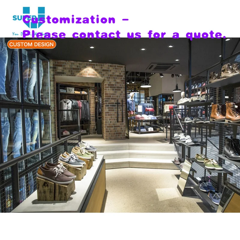 custom.Hot Sale Retail Jeans Layout Fixtures Clothing Store Design
