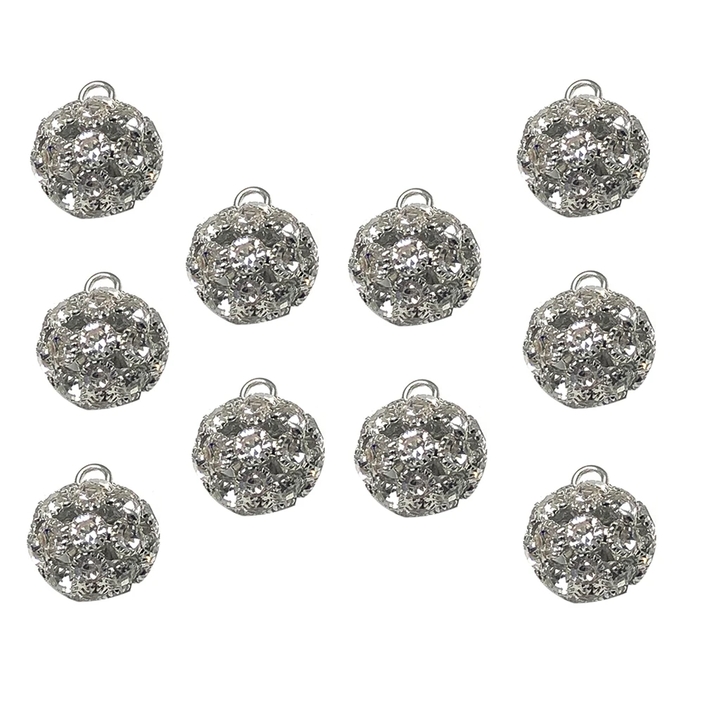 

10pcs Ball Shaped Brass Button Durable Clothes Decoration For Jackets Windbreakers Backpacks Diy Crafts Clothing Accessories