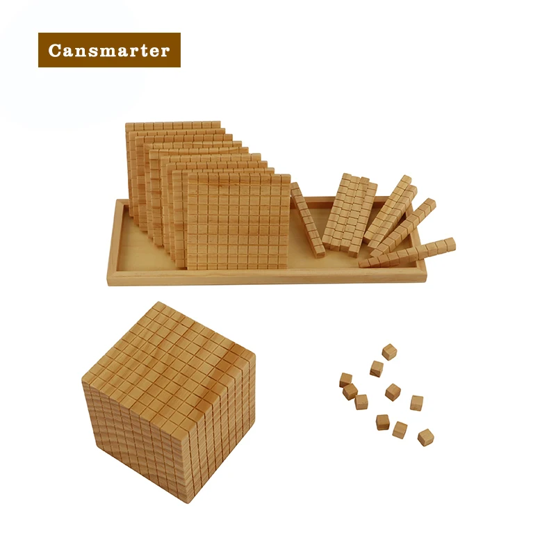 Baby Speelgoed Montessori Math Houten Materiaal Tien Bouwsteen Puzzels Spelletjes Voor Kinderen Leren Educatief Speelgoed Voor Kinderen