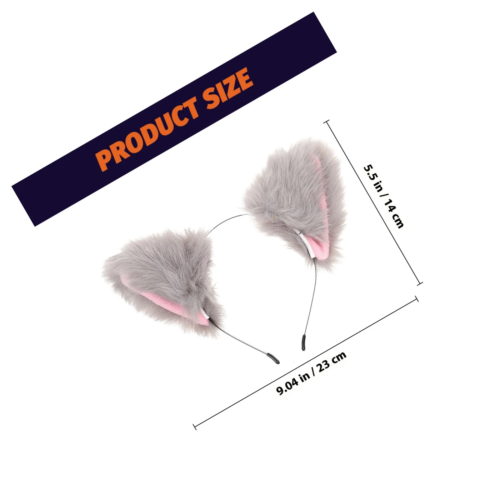 1Set Foxes Ear Hair Band Tail Prop Cosplay Party Wearing Premium Material Creative Design Attractive Decorative