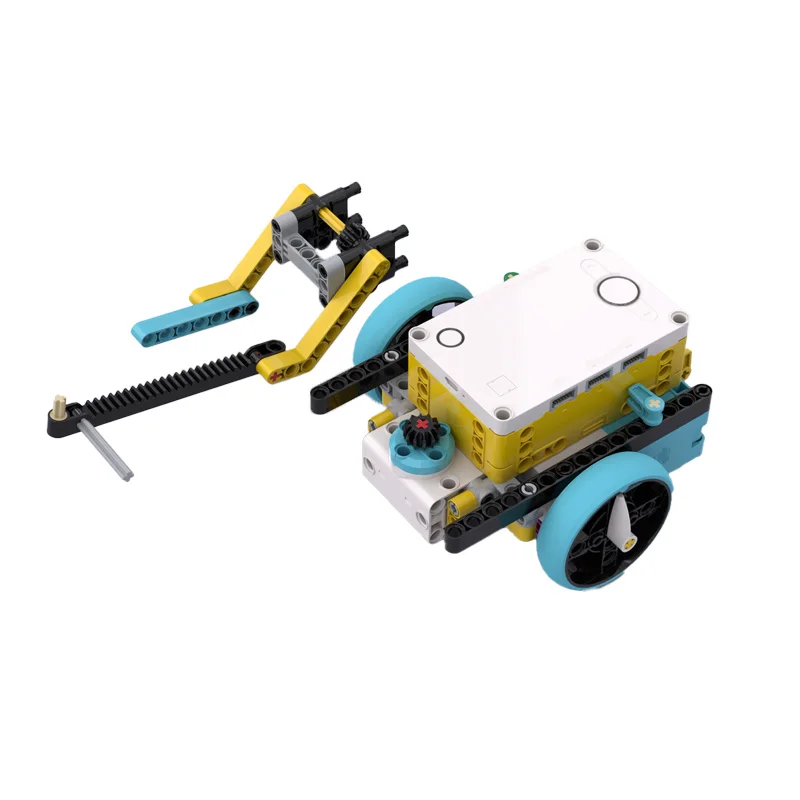 22 pçs moc criativo simples braço de levantamento modular blocos de construção modelo coletar brinquedos para crianças educação diy montagem presentes aniversário