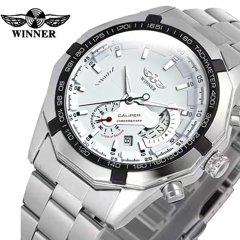 Official brand free shipping Calendar Men's Automatic Mechanical Watch Steel Belt