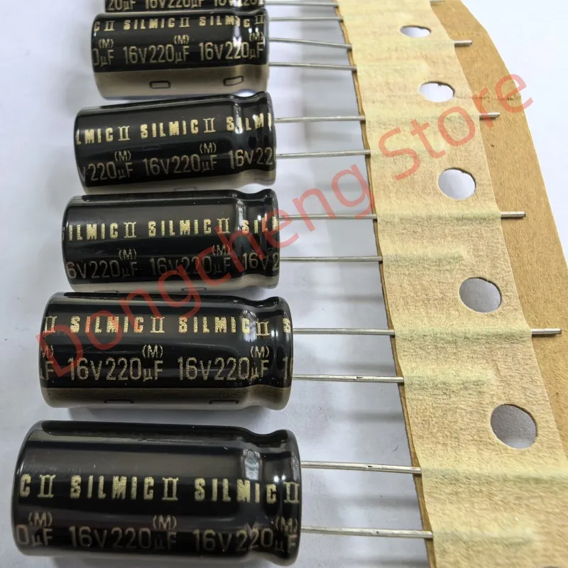 5PCS-20PCS 100％Original ELNA RFS SILMIC II 16V220UF 10X20MM 220uF/16V Silk fiber audio electrolytic capacitor SILMICII 220UF 16V
