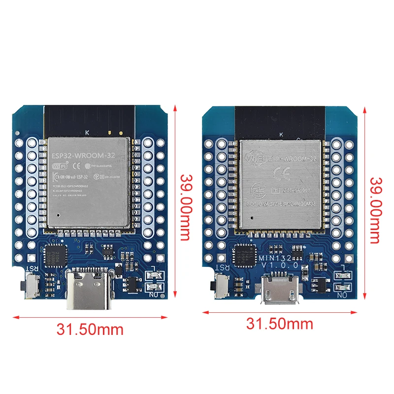 Wemos D1 ミニ ESP8266 ESP32 ESP-32S WIFI Bluetooth CP2104 開発ボードモジュール Arduino 用ピン
