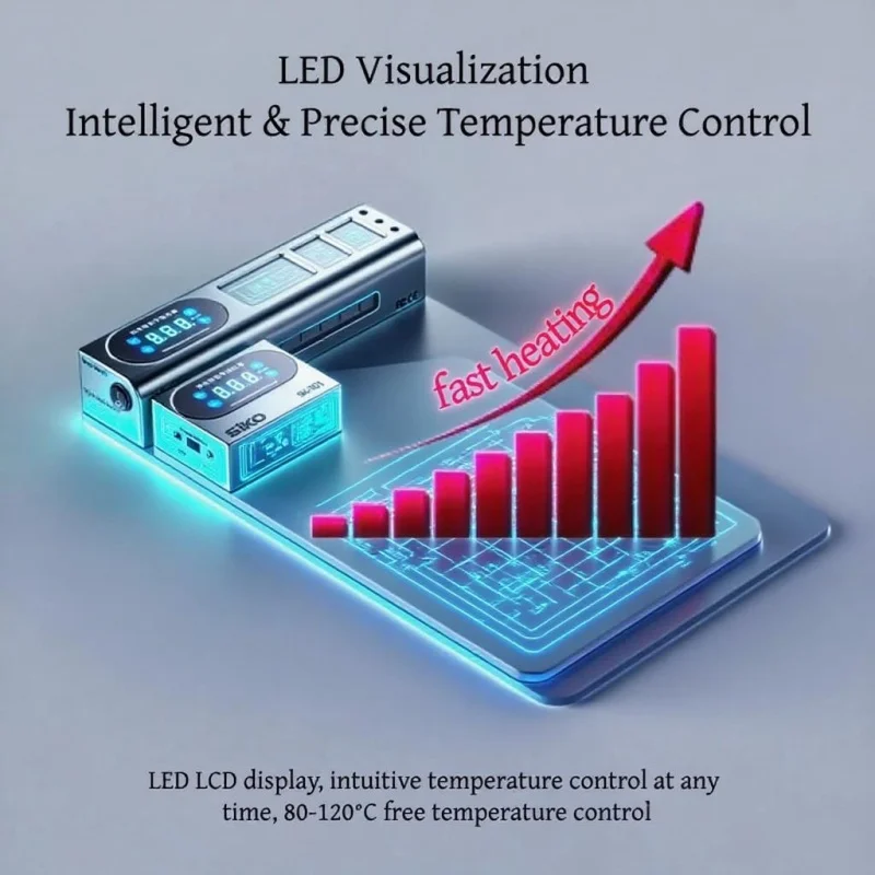 

Сепаратор ЖК-экрана с умным нагревательным столом, 110 В/220 В, автоматическое переключение температуры, контроль температуры для быстрой ремонта экрана мобильного/планшета