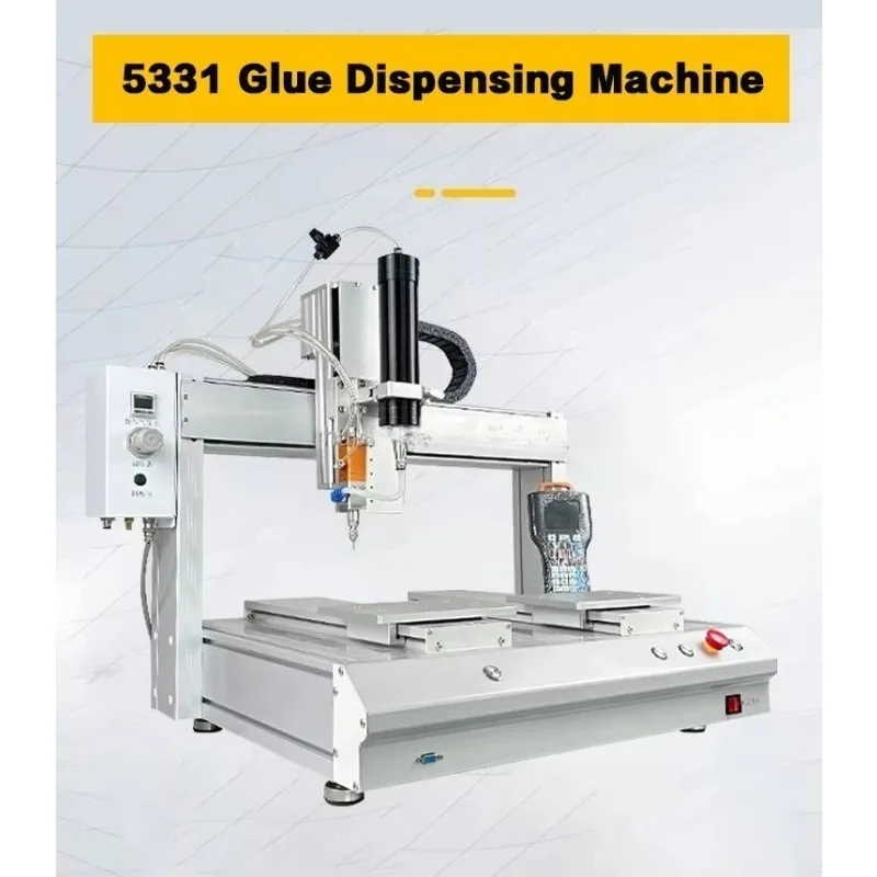 4-Axis Automatic Silicone Glue Dispensing Equipment Dual 330ml Glue Cartridge Industrial Glue Coating Machine