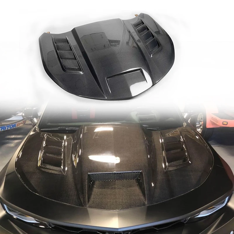 

Оптовая продажа: Новейший дизайн, капот из углеродного волокна с открытыми отверстиями для Camaro 6-го поколения 2016-2024, улучшенная версия