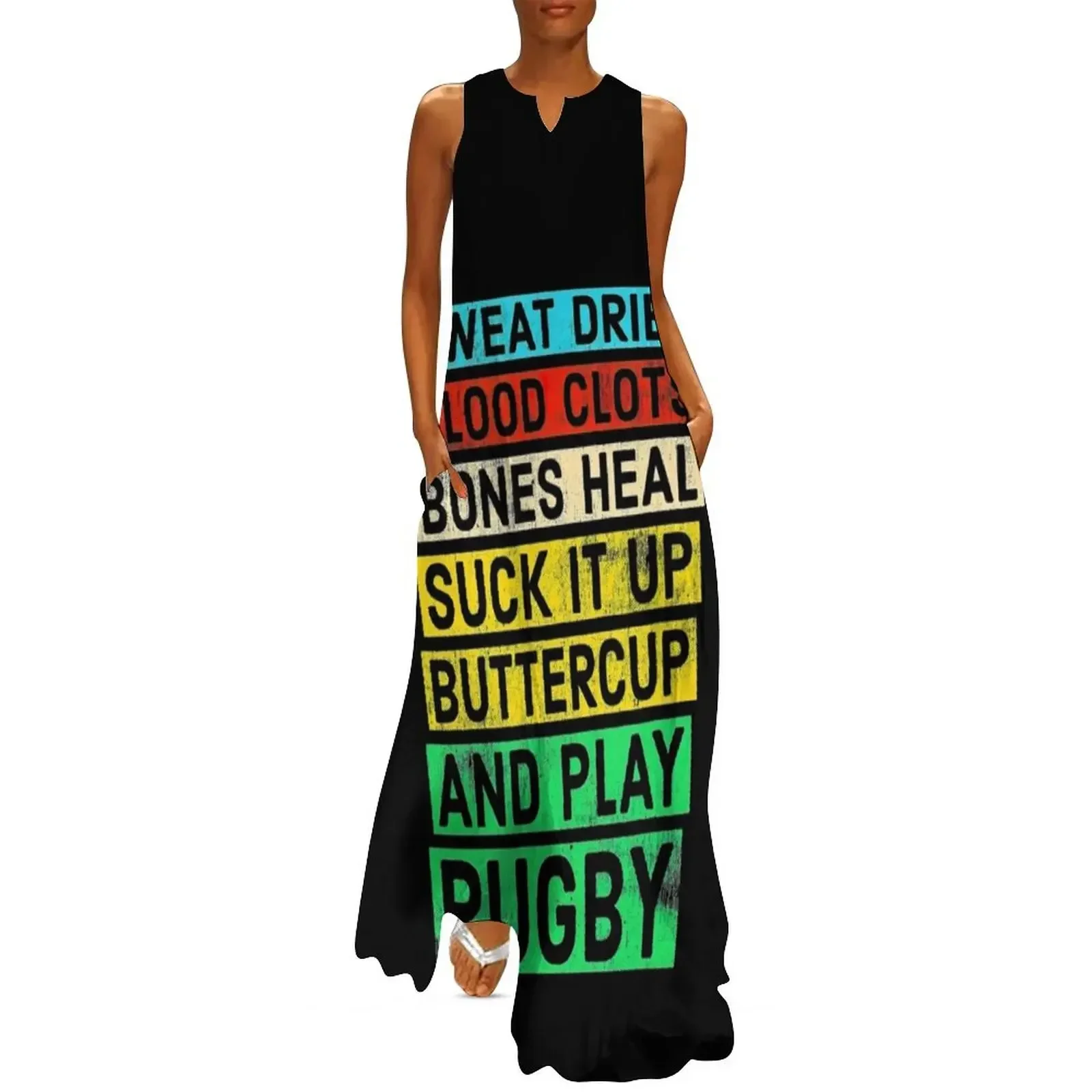 

Funny Rugby Quote Play Rugby Long Dress party dresses woman Dresses gala Bridesmaid dress woman Dress
