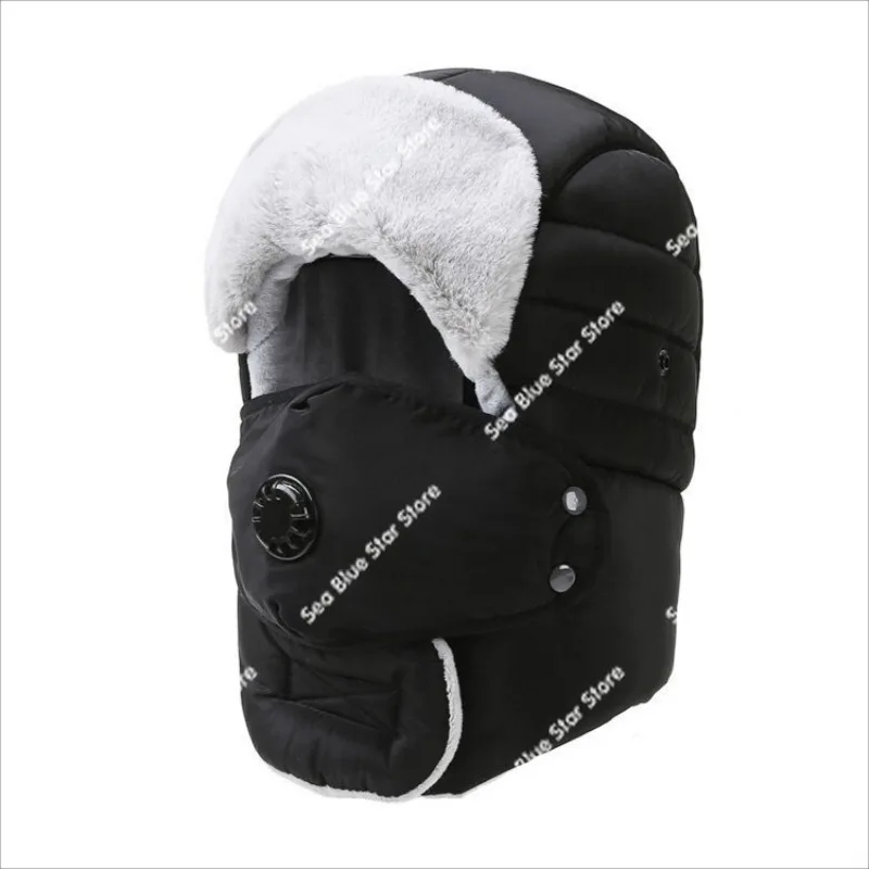 Winter outdoor men's and women's windproof ear protection face Lei Feng hat winter goggles thickened cold hat warm cotton hat