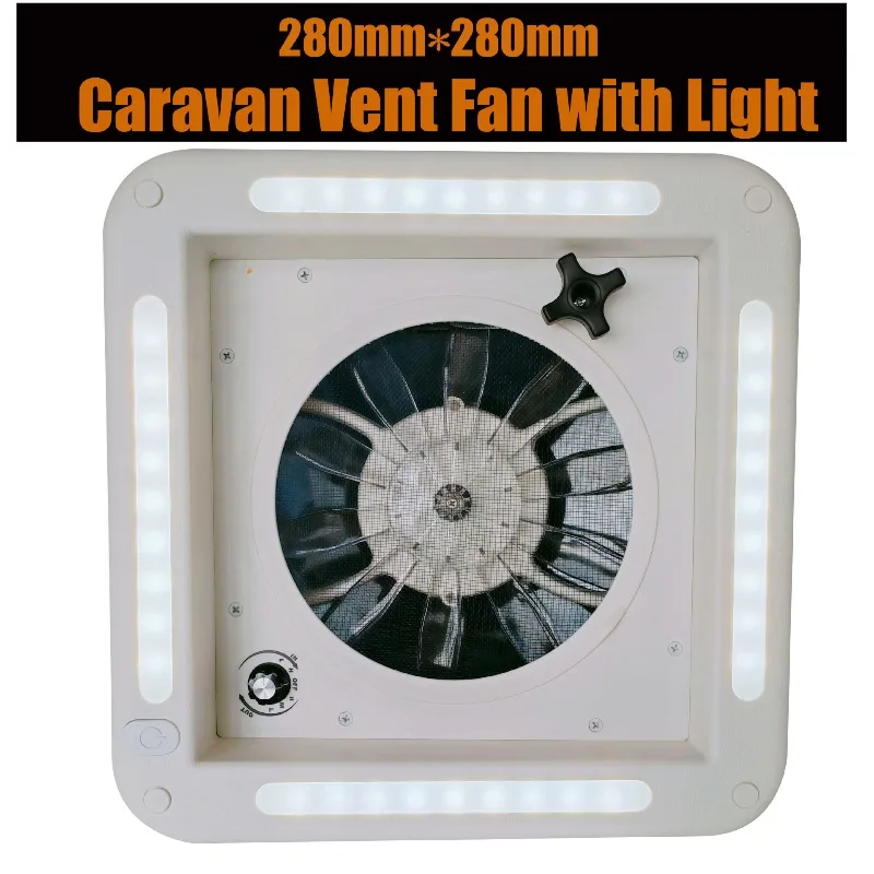 Rv Bathroom Air Outlet Vent Fan 12V 280 Opening Modified Accessory For Camper Toilet Air Circulation Replacement Part