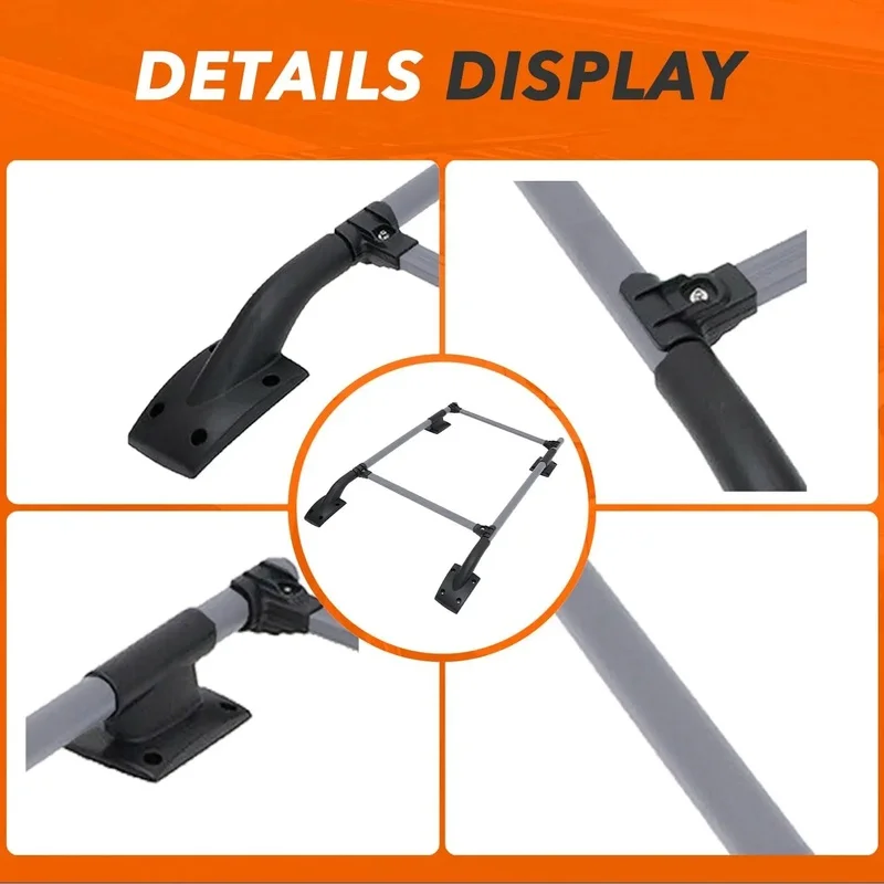 High Quality 75KG Bearing Aluminum Alloy Roof Rack Cross Bar Fit for 2009‑up Navara 2007‑2021 Frontier Crew Cab Car Rooftop Side
