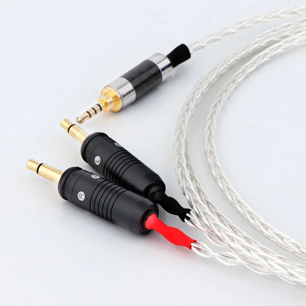 HiFi 8Core OCC versilbert für Focal ELEAR Headset Utopia Upgrade Kopfhörerkabel 2,5 3,5 4,4 6,35 mm4 Pin XLR Clear Celestee – Detail 2