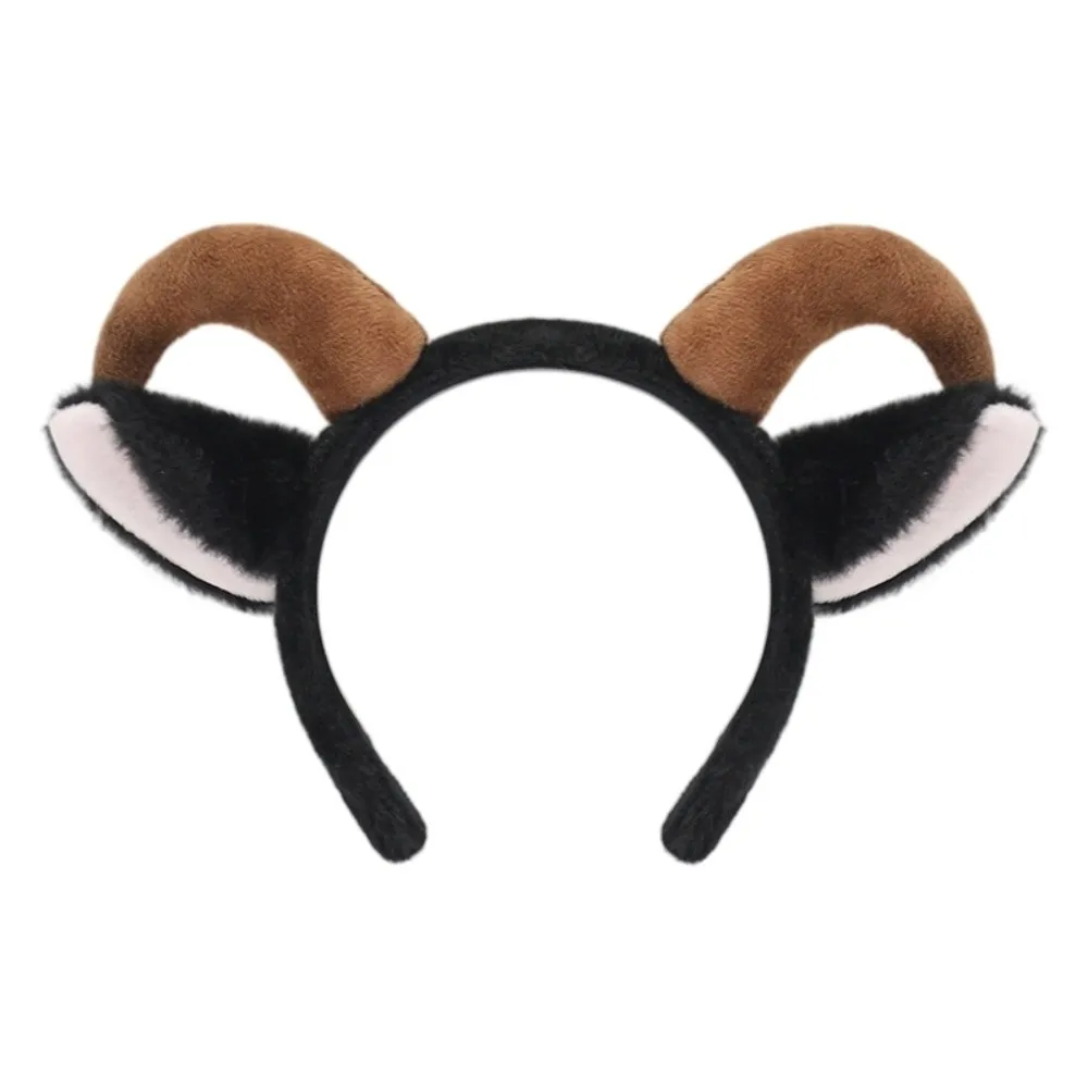 Comfortable Wear Cute Sheep Horn Hair Band Soft Goat Ears Headband Sweet Creative Lamb Cosplay Tail Lolita Accessories