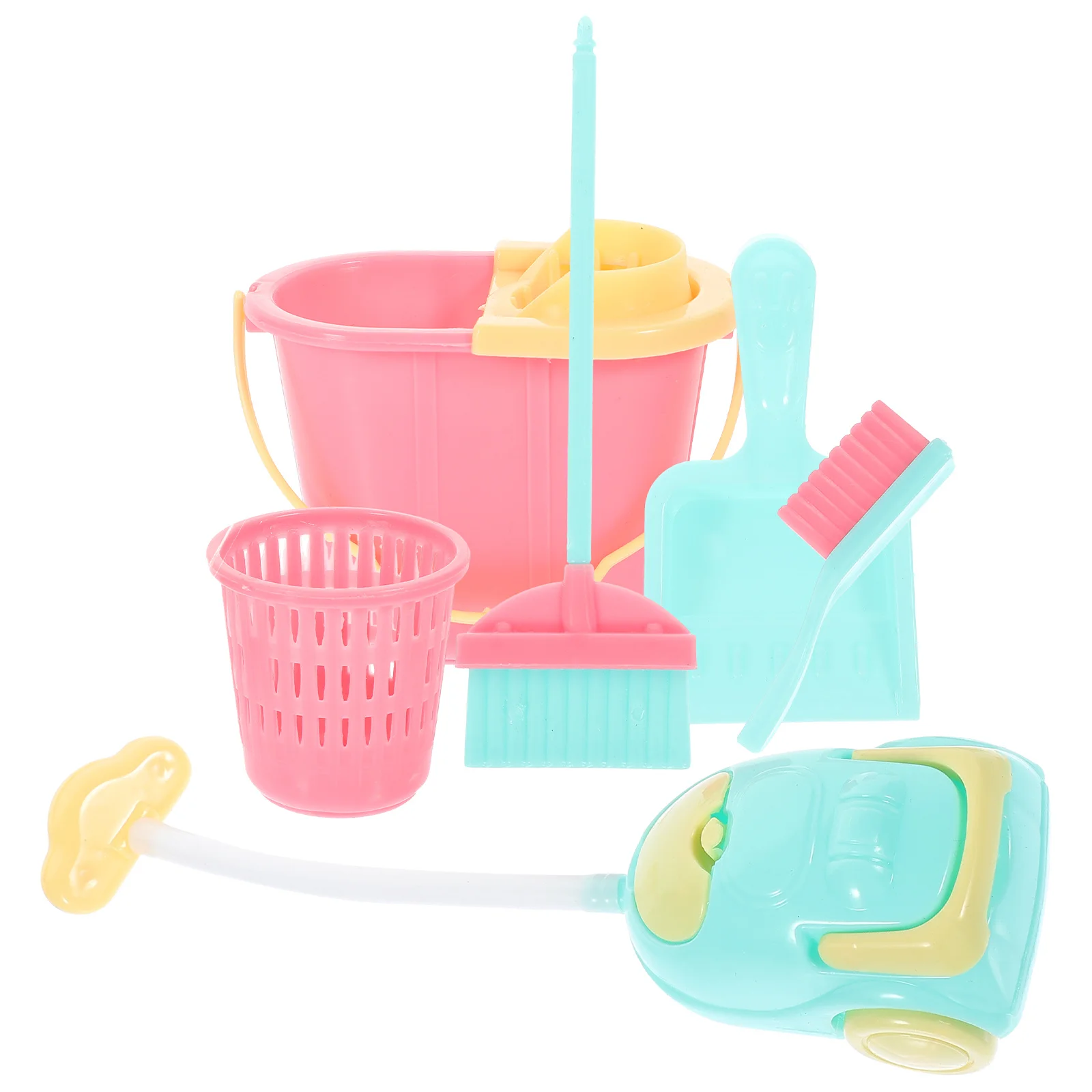 1Set Mini Cleaning Tools Realistische Huishoudelijke Rekwisieten voor Tiny House Decor Vakmanschap Fantasiespel Scène Layout