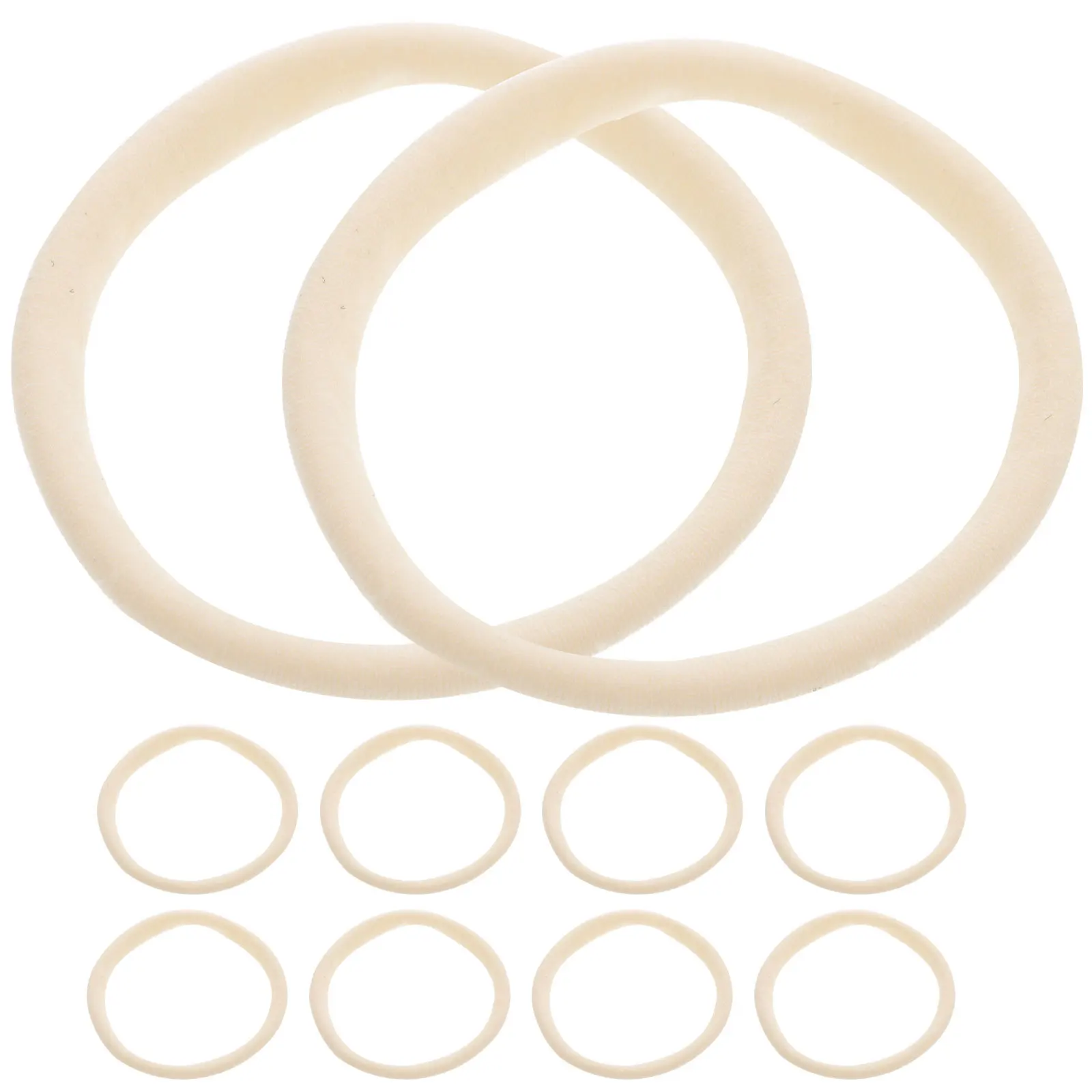 

10pcs Seamless Elastic Rings For Baby Kids, Soft Stretchy No Pull Pain, Smooth Ponytail Holders, Random Colors, Baby Tie Kids