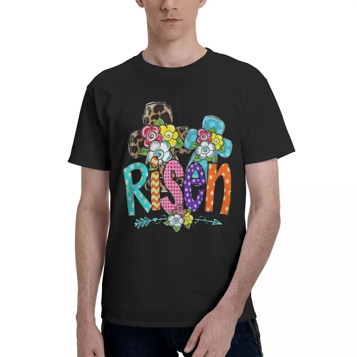 Colorful Floral Rise Art Movement Kemp Graphic Tees Vintage Fitness Eur Size