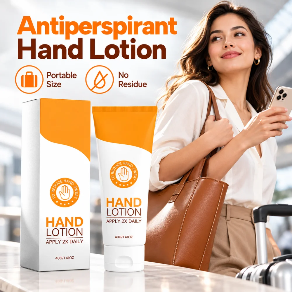 40g Antiperspirant Hand Moisturizer With Glycerin And Allantoin Lightweight Cream For Palms Fingers And On The Go Use