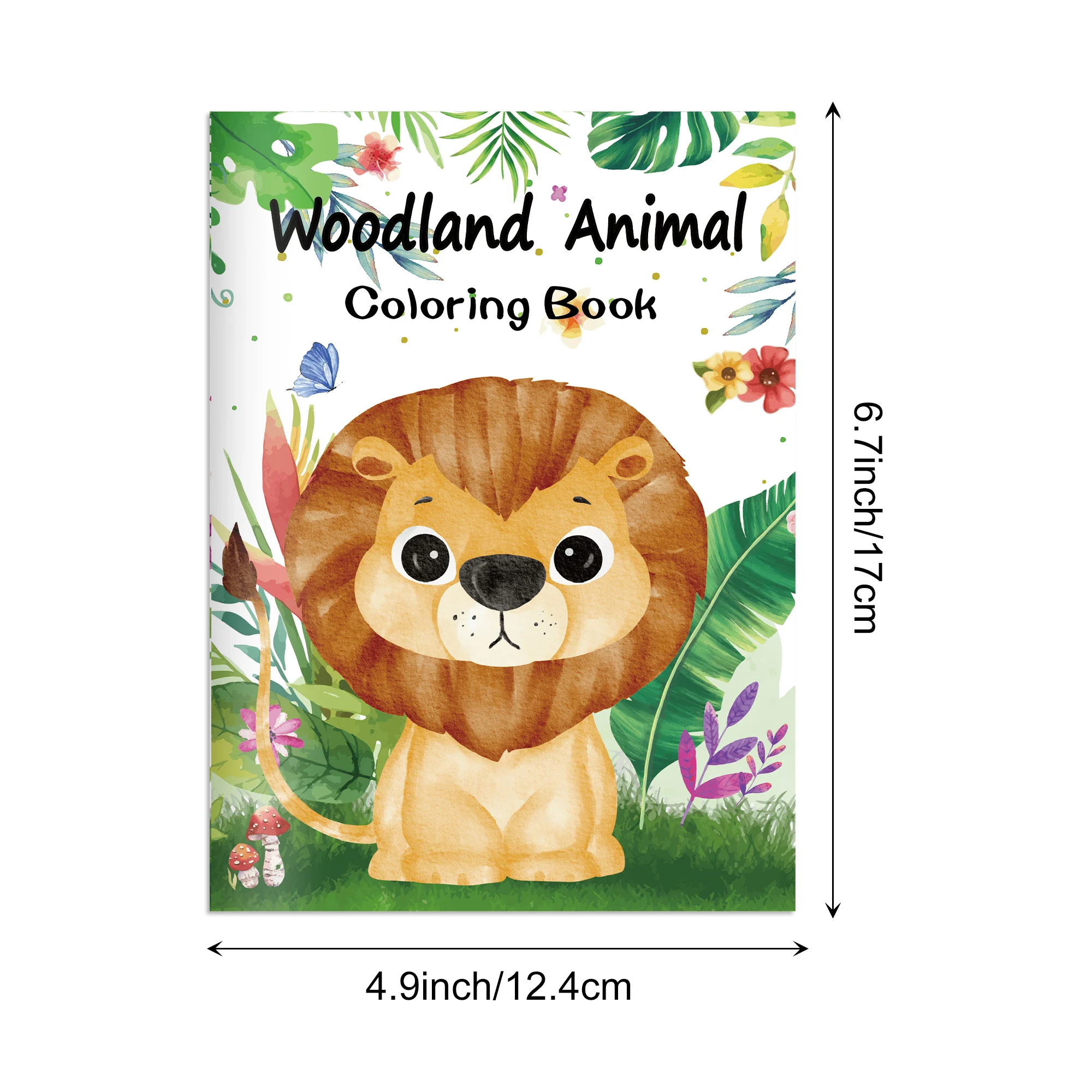 16pcs Cartoon Jungle Animals Graffiti Painting Book Coloring Picture Books For Birthday Party Gifts Drawing Notebook