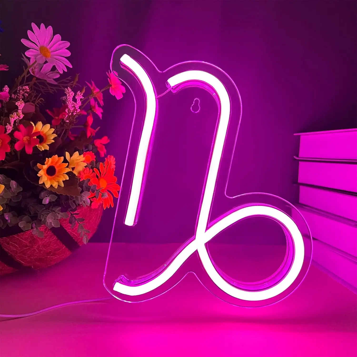 

The Zodiac Horoscope Neon Sign USB Dimmable Capricorn Neon Light for Birthday Party Home Room Decor Astrology LED Light Gift